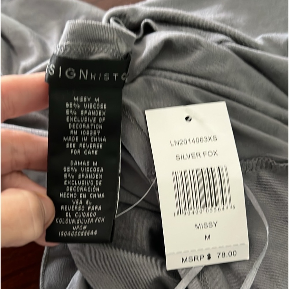 NWT,Design History,Softest Gray Duster, Exquisite Design & Timeless Style,Size M - Picture 5 of 6